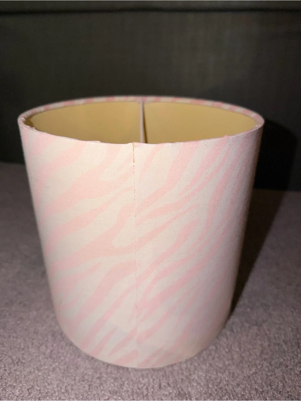 Pink Zebra-Print Lamp Shade